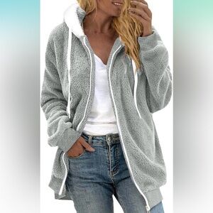 THE COZIEST Sherpa hooded Jacket